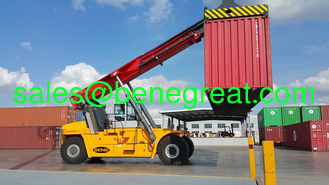 China BENE brand new 45ton container reach stacker 45ton reach stacker hot sale with 345hp engine power for sale supplier