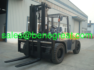 China BENE 10ton forklift truck VS TCM 10 ton diesel forklift with free mast supplier